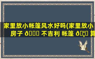 家里放小帐篷风水好吗(家里放小房子 🐝 不吉利 帐篷 🦆 算吗)